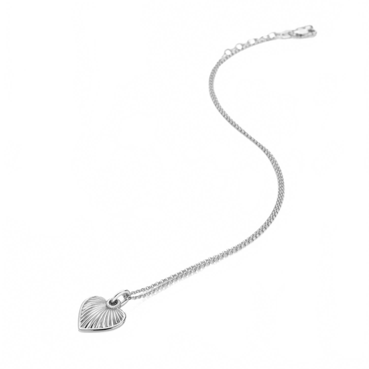 New Eklexic Baby Scalloped Heart Pendant Necklace In 14k Gold Plated Sterling Si 41$